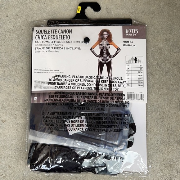 Bone-A-Fied Babe Adult Costume! New! - Picture 3 of 6